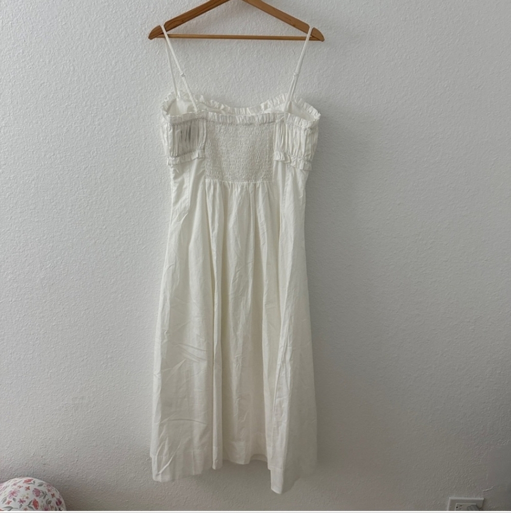 Anthropologie sunday in brooklyn dress white babydoll corset midi dress - Picture 6 of 9